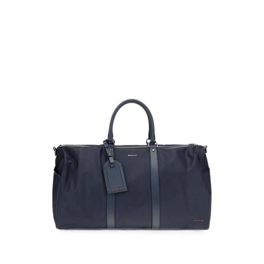 Kiton Men Duffle Bag With Logo Plaque